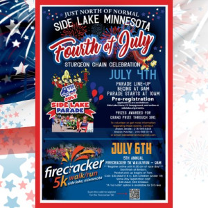 Side Lake 4th of July logo